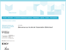 Tablet Screenshot of bibliovaud.ch